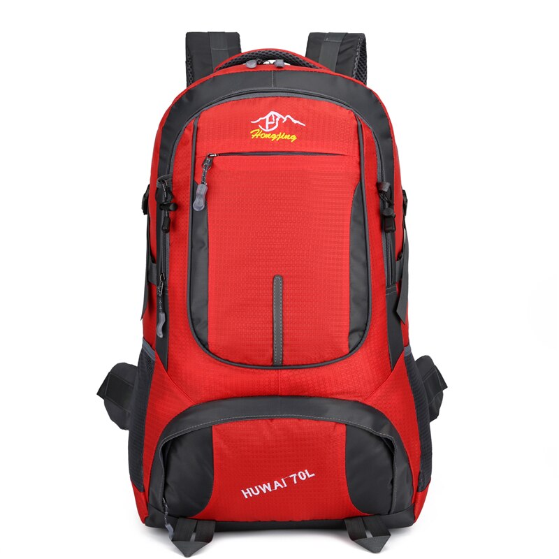 Camping Backpack Hiking Waterproof Trekking Bag Man/Woman Outdoor Travel Rucksack Cycling Daypacks Mountaineering Backpacks: Red