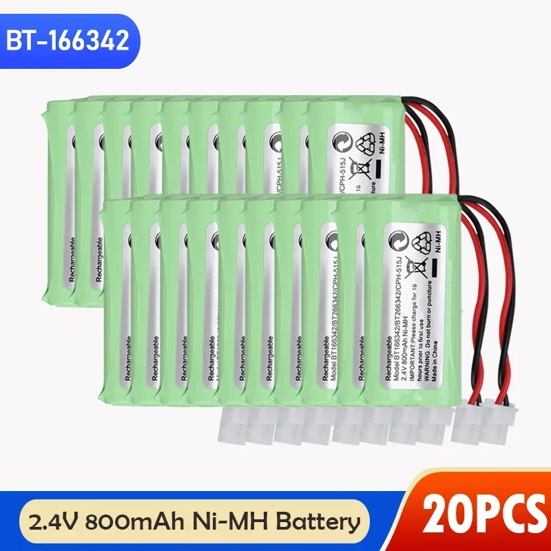 BT-166342 2.4V 800mAh AAA Ni-MH Rechargeable Battery For Cordless Phone Batteries BT166342 166342 BT-266342 BT183342 BT283342: Yellow