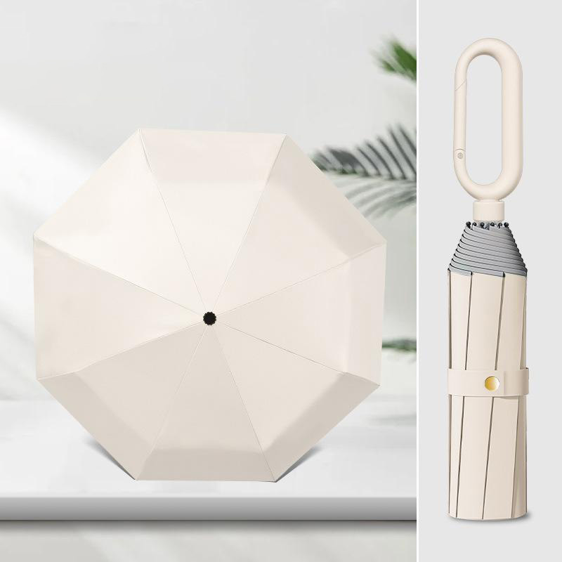 Xiaomi Large Buckle Handle Windproof Strong Reinforced Manual Folding Umbrella For Men woman Safety Travel Reflective Strip: Yellow