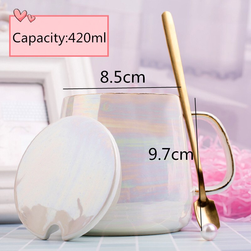 Ceramic Mugs Coffee Cups Gold Inlay Coffe Mug With Handle Tea Cup Milk Mug Heat Insulation Home Office Espresso Cups