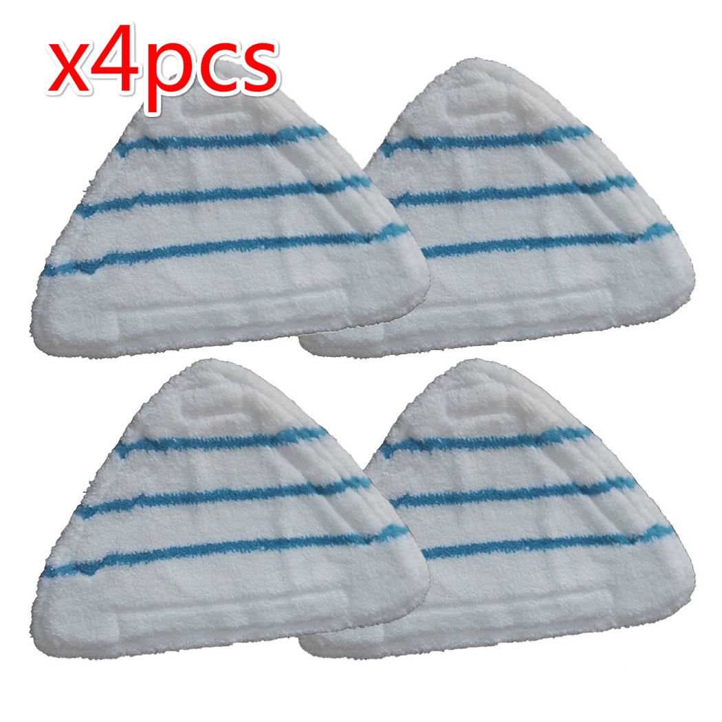 4 X Mop Pads For BELDRAY MOSS VOCHE GROUNDLEVEL Steam Floor Microfibre Head Rag Household Bathroom Clean mops floor cleaning