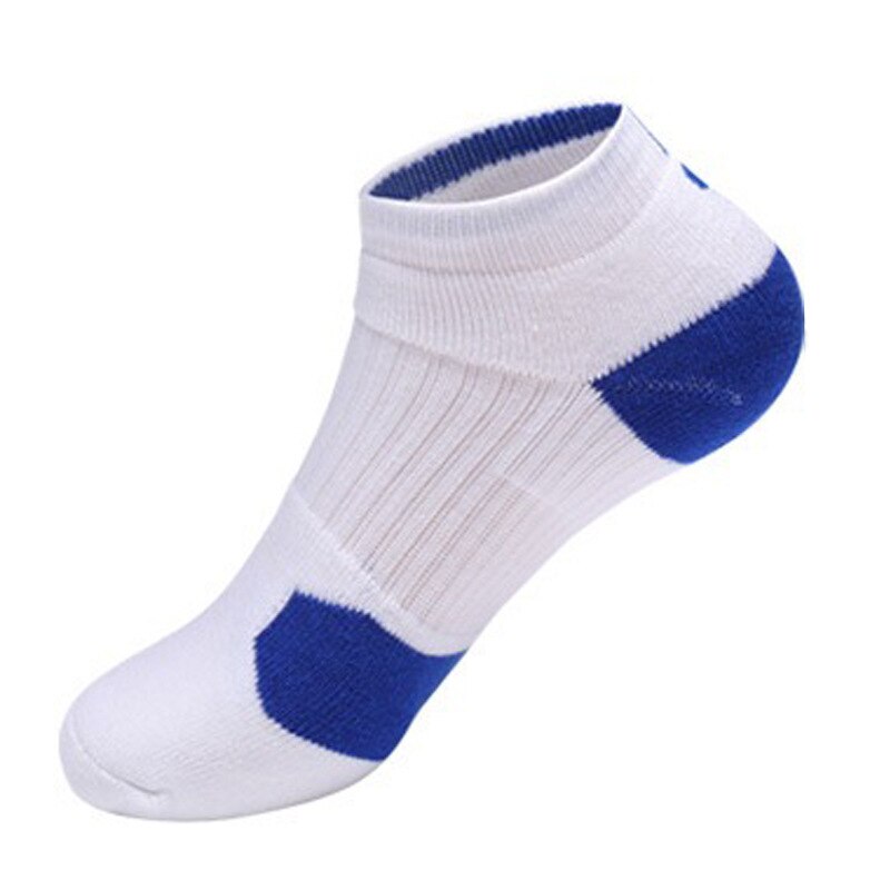 Basketball Adult mao jin di Thickened Elite Socks Profession Sweat Absorbing Wear-Resistant Anti-Friction Training Athletic Sock: LQW10406 Paragraph White Blue