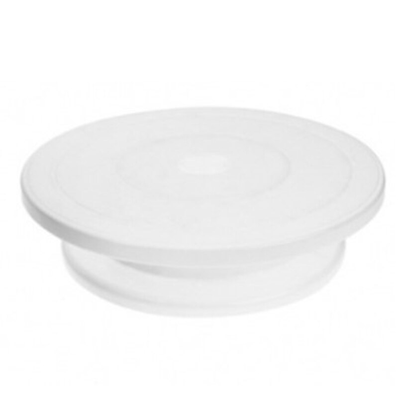 Giradischi per torta fai-da-te stampo da forno piatto per torta rotante rotondo strumenti per decorare torte tavola rotante forniture per pasticceria accessori per la cottura: KN7728WT