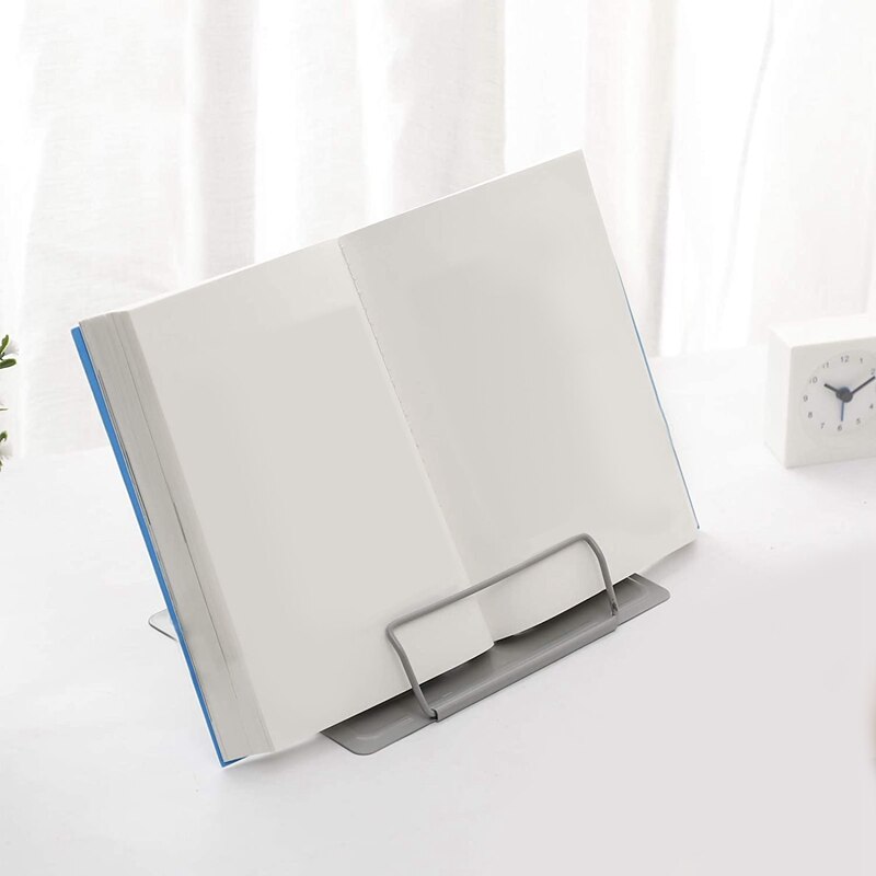 Bureau Boek Stand Metalen Lezen Rest Boek Houder Hoek Verstelbare Stand Document Houder Draagbare Stevige Lichtgewicht