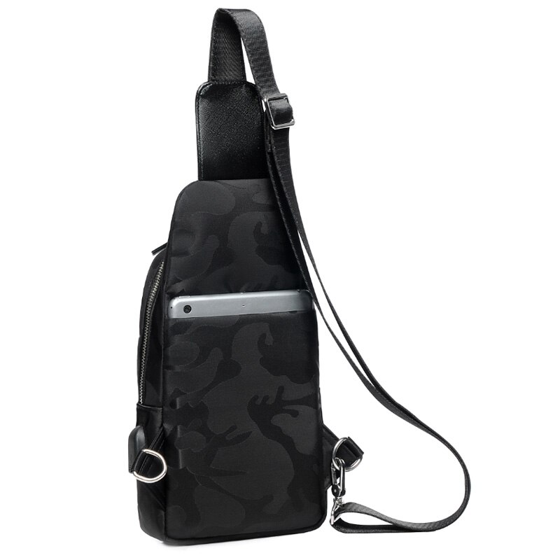 Männlichen Schulter Taschen USB Umhängetaschen Männer Anti Diebstahl Brust Tasche Schule Sommer Kurze Reise Boten Tasche Neue