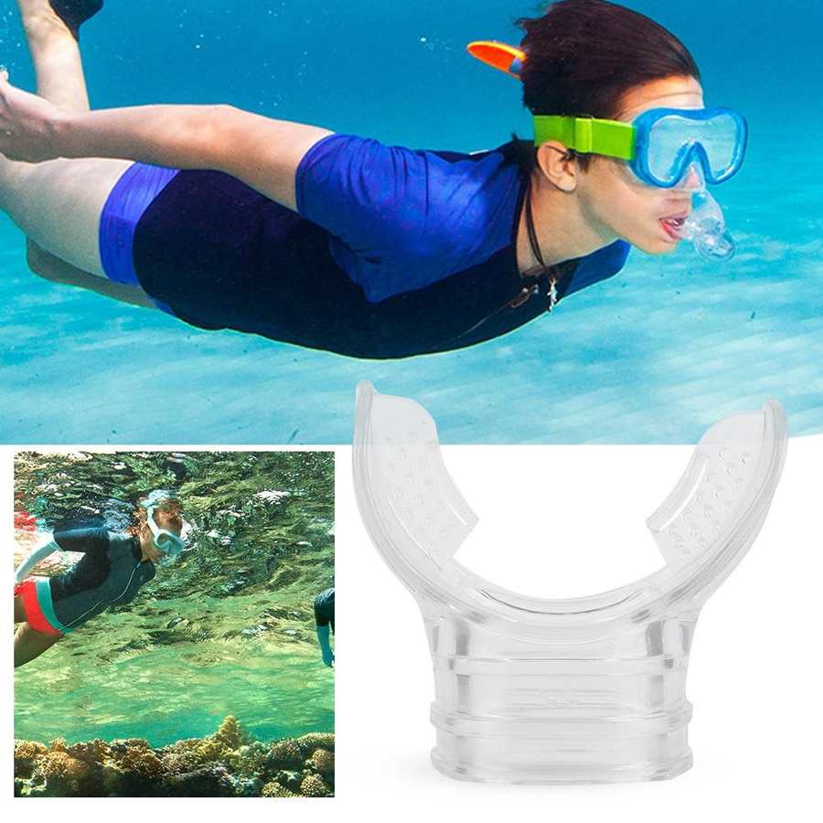 Embout buccal en Silicone, cylindre de plongée, tuba, morsure, équipement de respiration