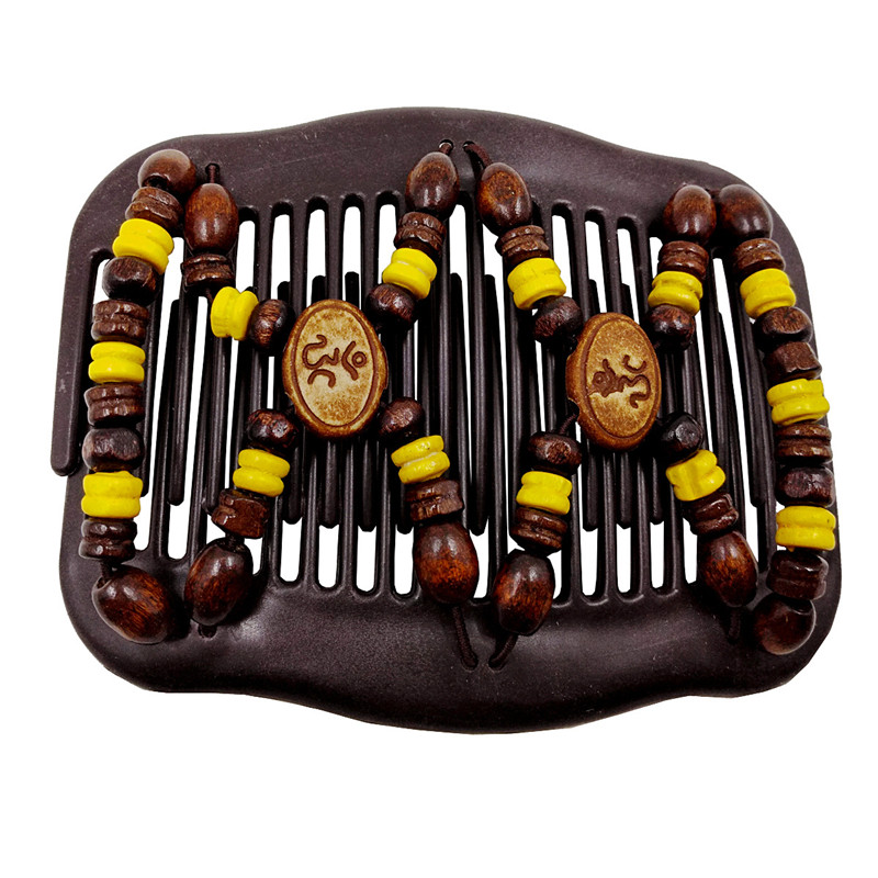 Peigne magique Vintage pour femmes, accessoires pour cheveux, perles élastiques, porte-chignon, pinces à cheveux, peigne à griffes, couvre-chef extensible, coiffure: 25