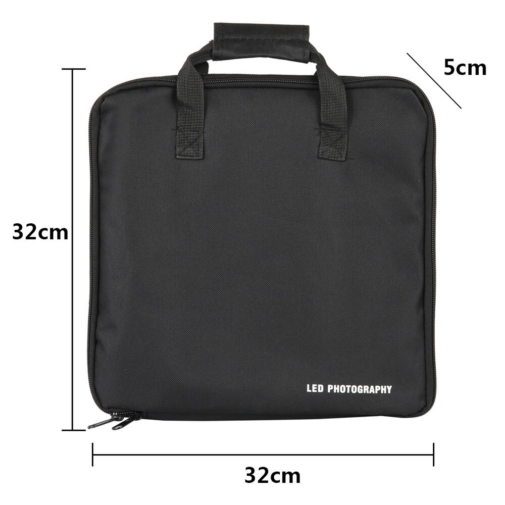 Selfie ringe lys bæreveske kamera stativ bag reise lys stativ sak skulderrem til 10/12 tommers ledet fotografering bag sett