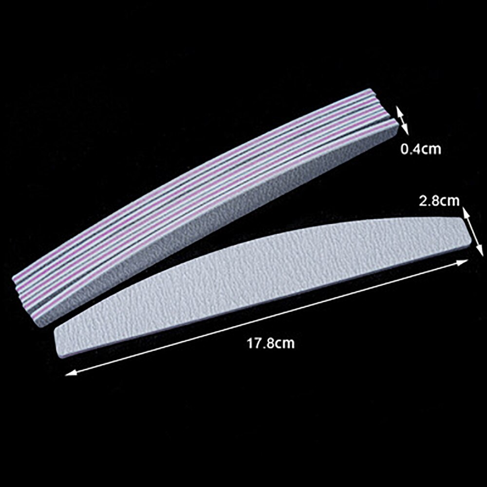 5pcs 100/180 Grit Acrylic Nail File Emery Boards for Natural Nails Nail Filer for Salon Use