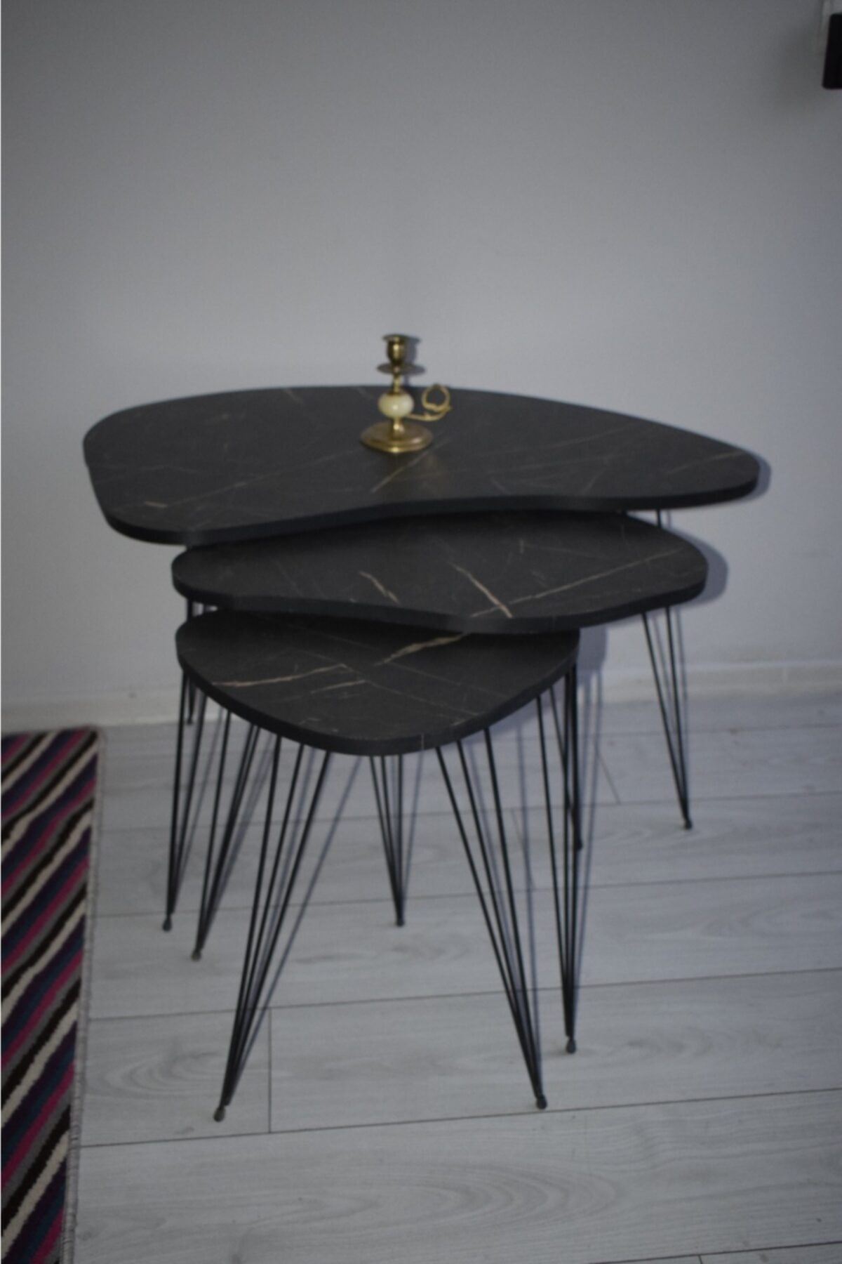 3 pièces table basse bois moderne canapé table d'appoint meubles de maison mignon salon chevet petite table ronde créative décor à la maison