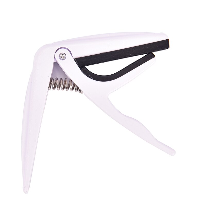 Tune Guitar Tuner Clamp Key Trigger Capo for Acoustic Electric Musical Instruments Part Guitar Accessories: White