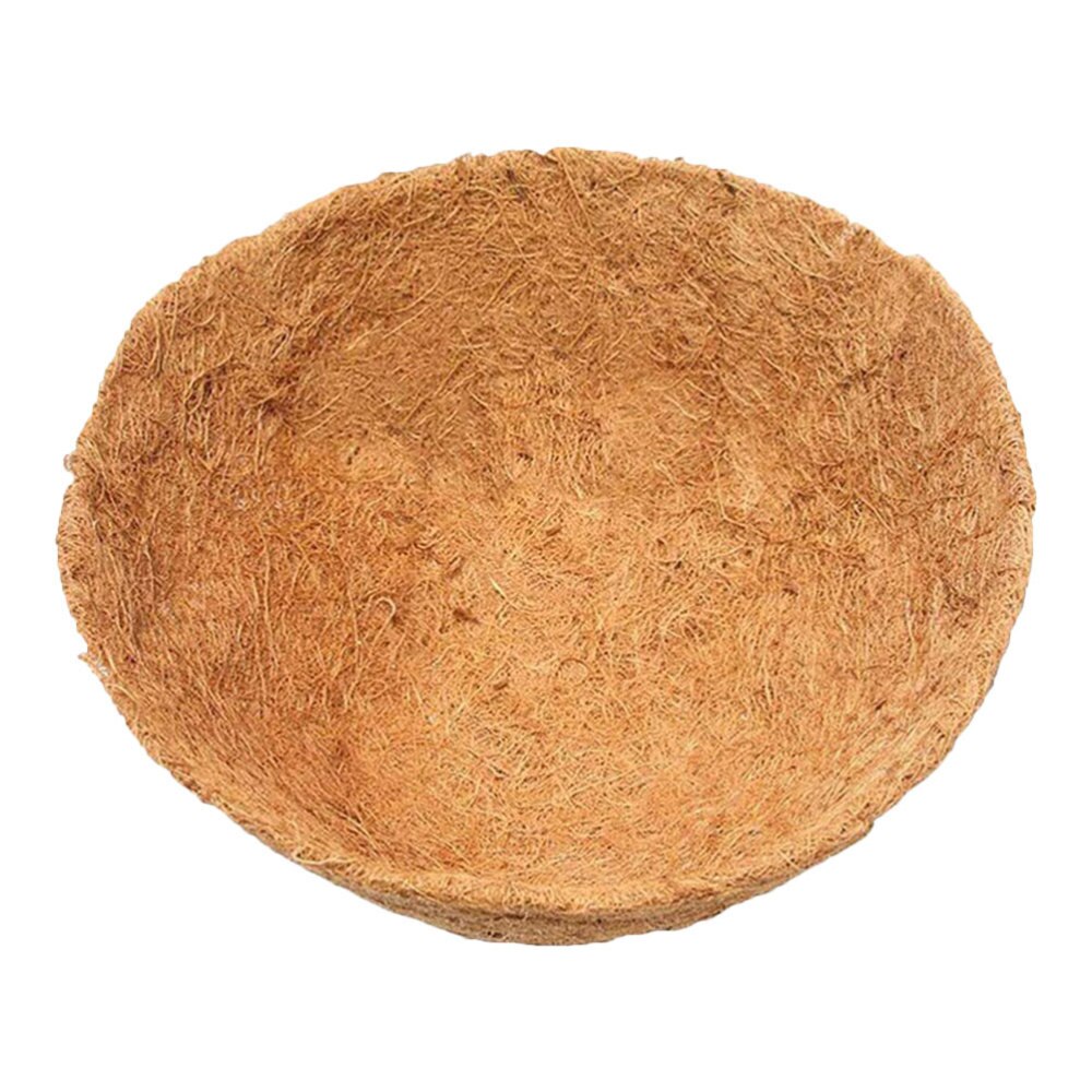 2 Pcs Coconut Liner Durable Practical Flower Pot Mat Pot Base for Ivy Snapdragon Green Iris: Light Brown