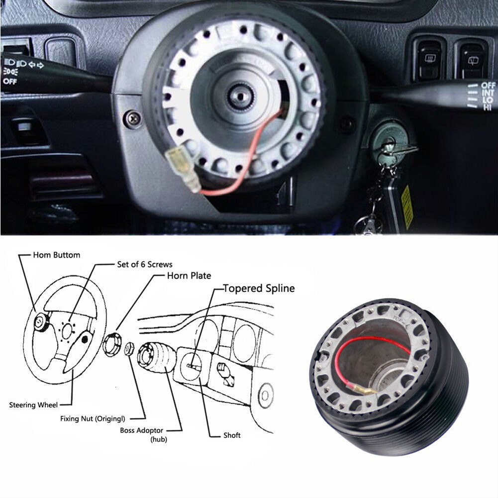 Universal Steering Wheel Hub Adapter Quick Release Boss Kit for VW Golf MK3