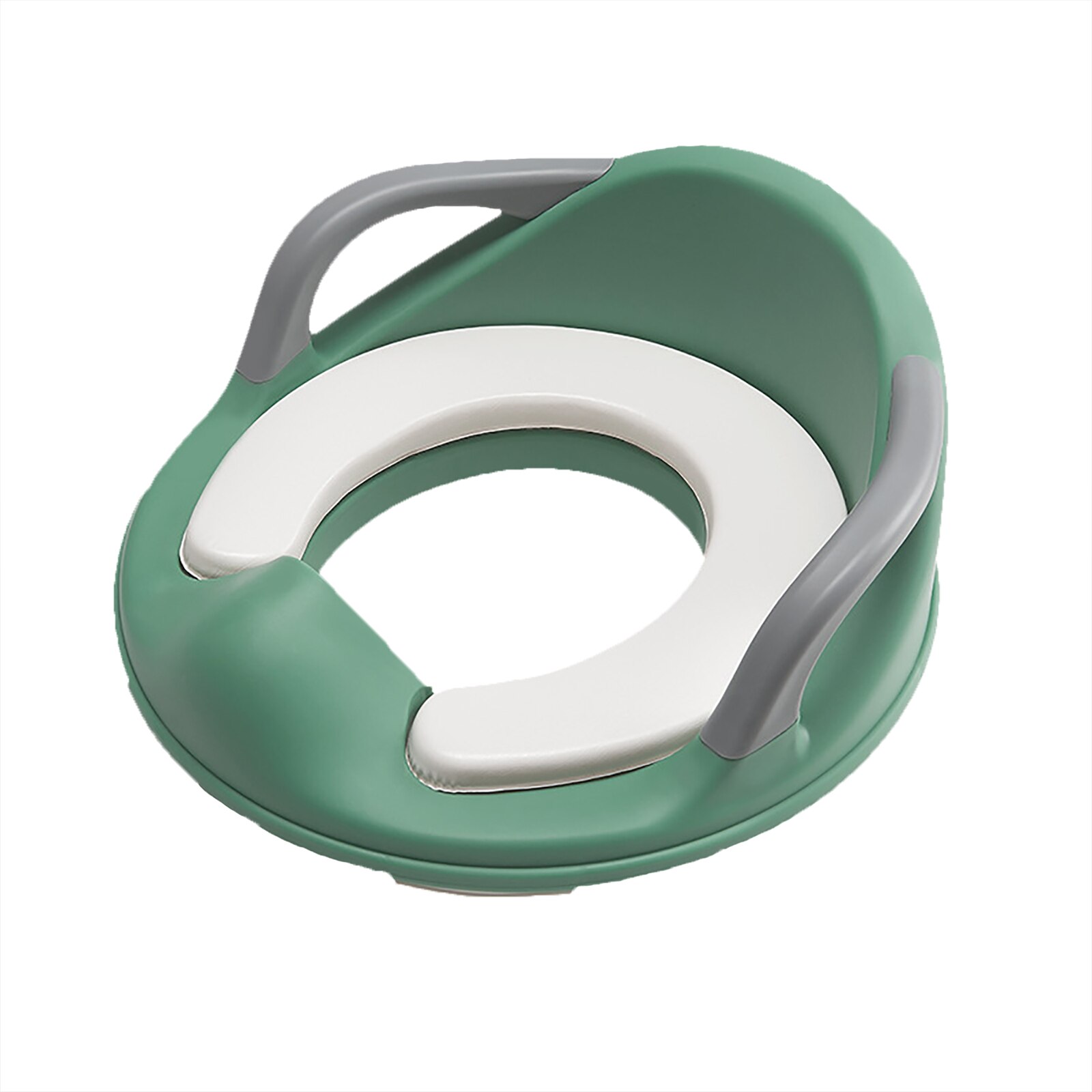 Baby Kinder Töpfchen Nicht-Slip Sitz Wc Sitz mit Abnehmbare Kissen Splash Schutz Kind Wc-sitz Wc Jungen mädchen: Green PVC Cushion