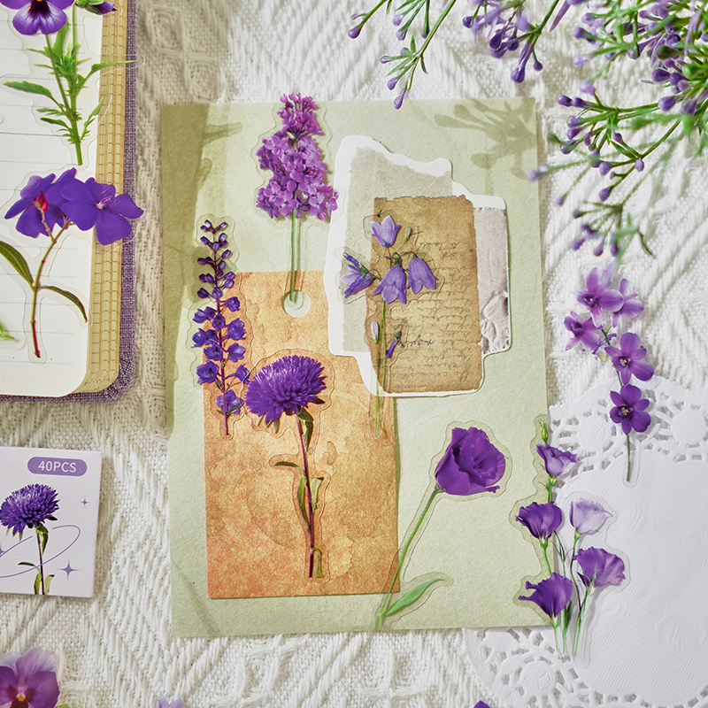 40 Uds colección de plantas hoja verde pegatinas decorativas para mascotas etiqueta para álbum de recortes diario papelería álbum teléfono taza diario planificador