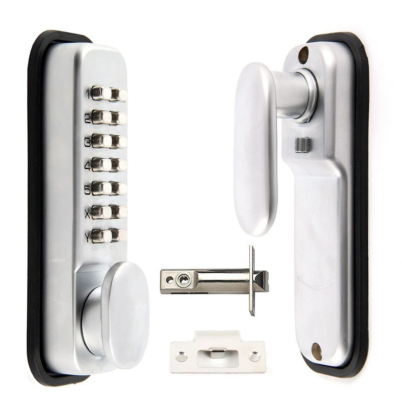 Digital Push Button Door Lock Key Pad Code Combination Access Mechanical Keyless: Default Title