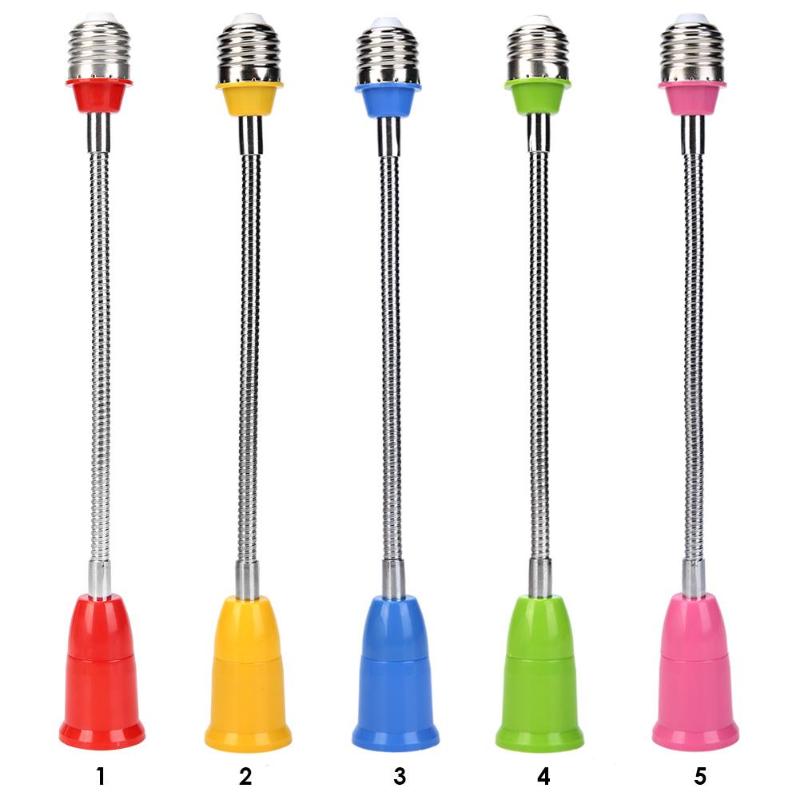 Flexible E27 Light Lamp Bulb Adapter Extend Extension Converter Wall Base Holder Universal Extension Lamp Adapter Socket