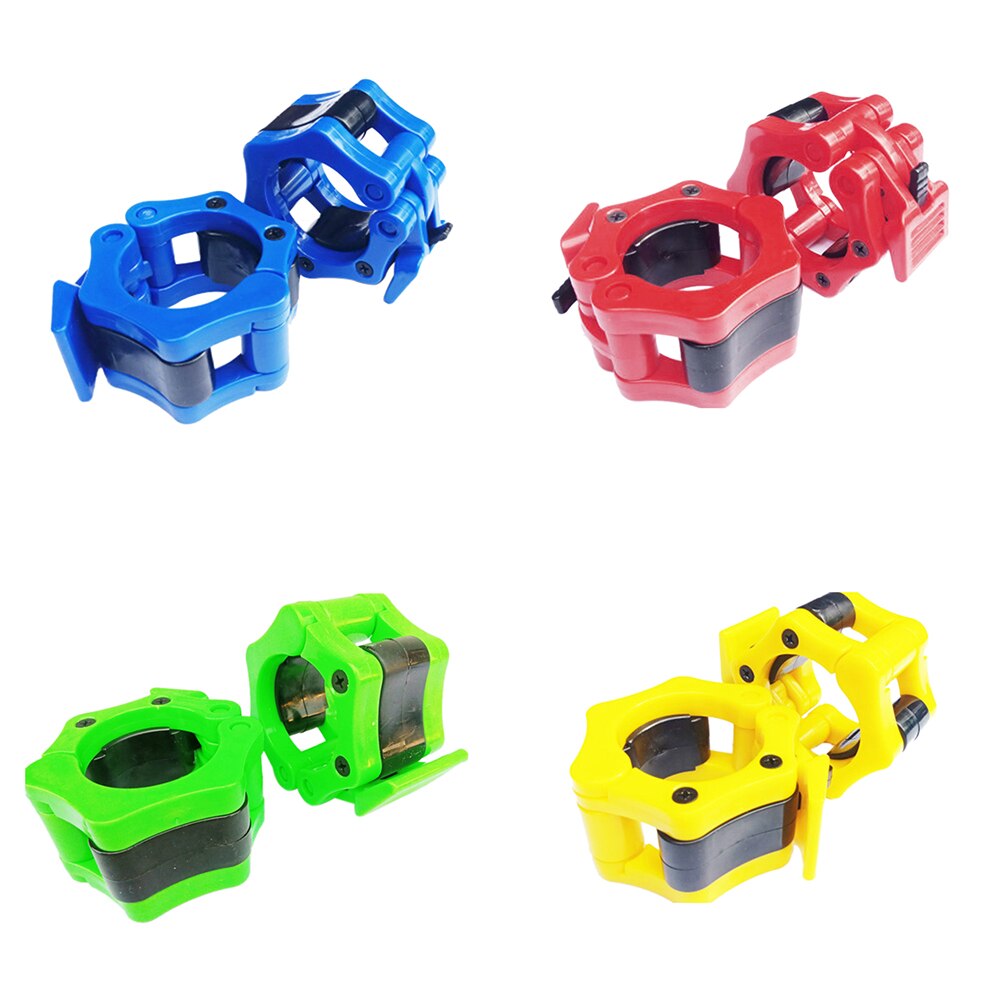 2 st 50mm hantel man viktlyft skivstång snabbspänne kort huvud klämmor lås kragar fitness muskulation standard