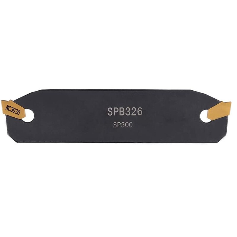 SPB26-3 Parting Grooving Cut-Off Blade Tool Holder 26mm + 10Pcs NC3030 Gold Cutter Inserts Turning Tools