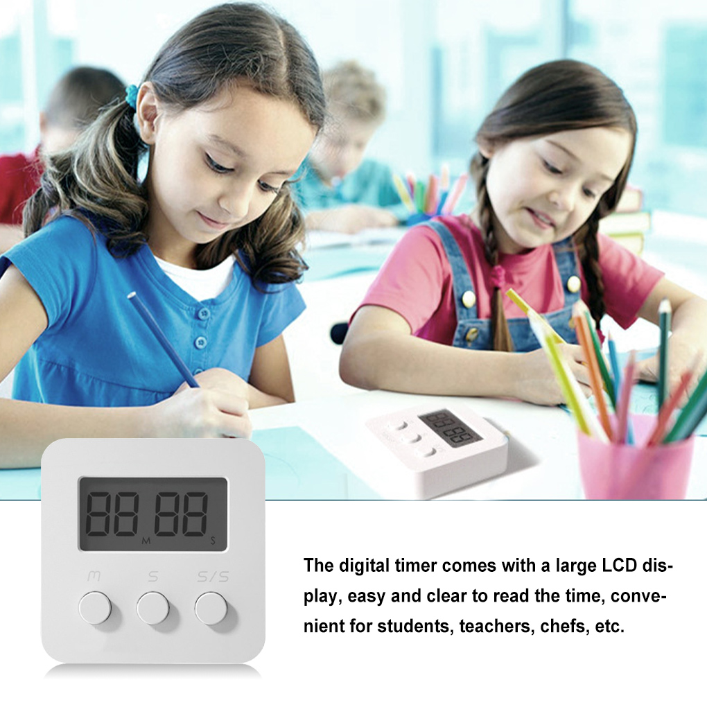 Wall Mount Digital Timer Hanging Alarm Countdown Clock Children Students Workout Timing Device Office Supplies