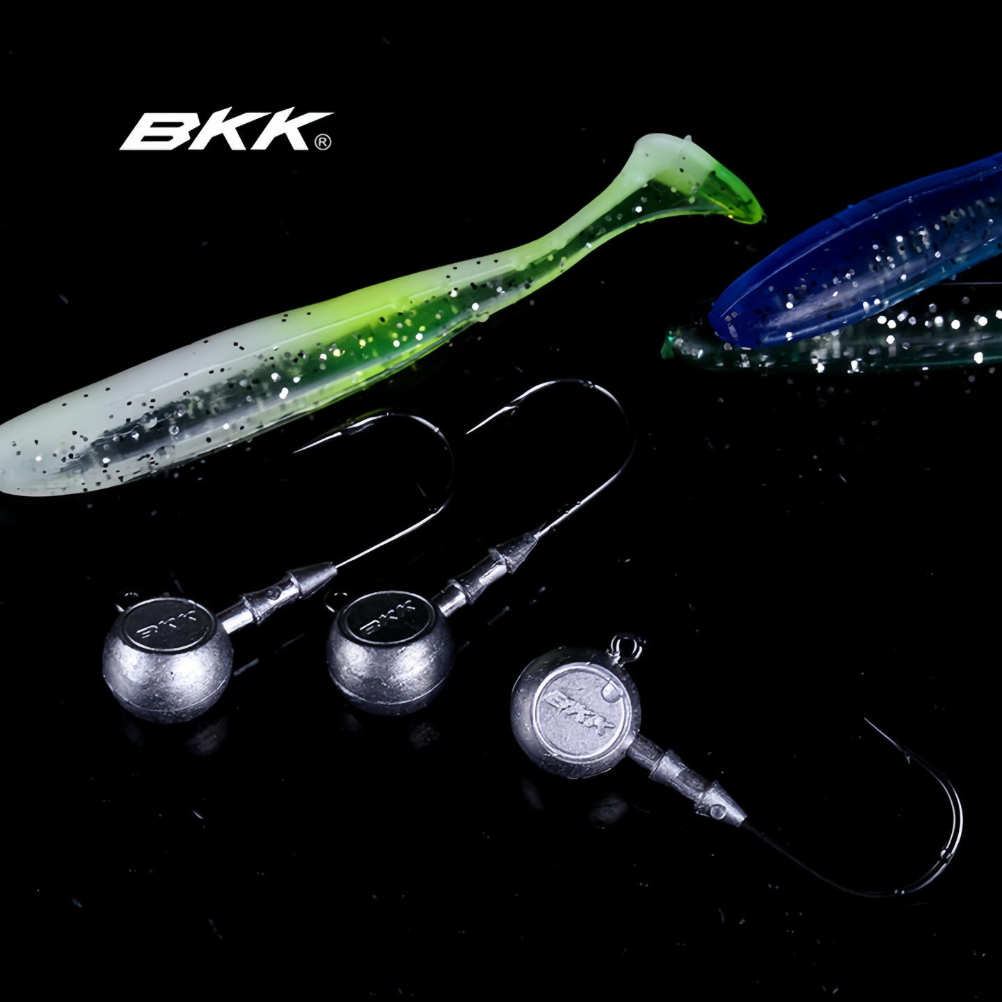 BKK 9050 Drum Head Jig Hook Snagless Round Lead Head Soft Lure Bait Hooks for Bass Mandarinfish Fishing Tackle