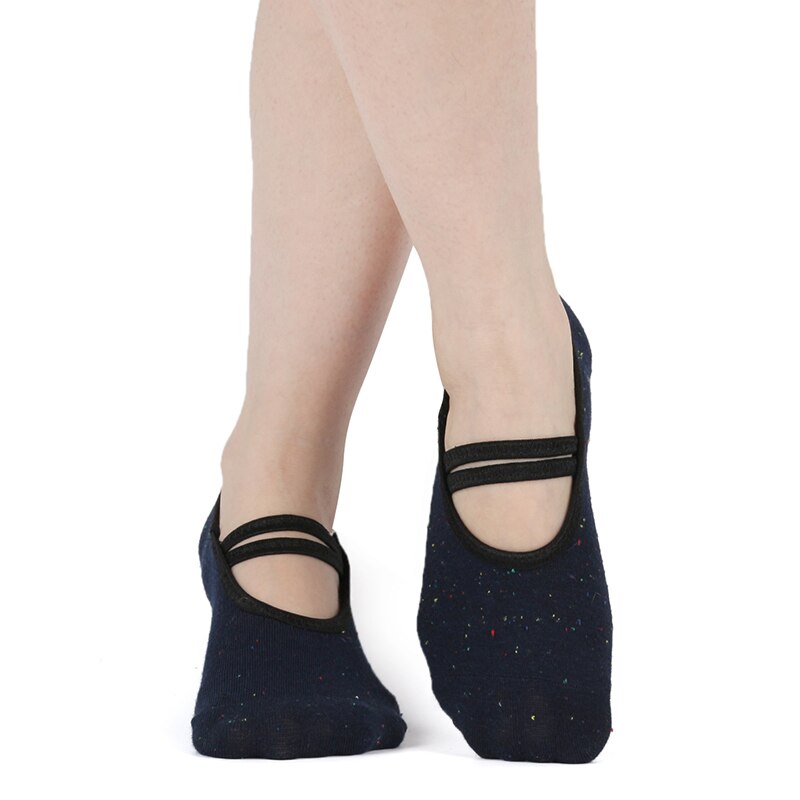 Damen-sportsocken für schnelltrocknende yoga-, pilates-, tanz-, fitnessstudio- und barre-übungen mit rutschfestem grip, ideal für ballett und gymnastik.