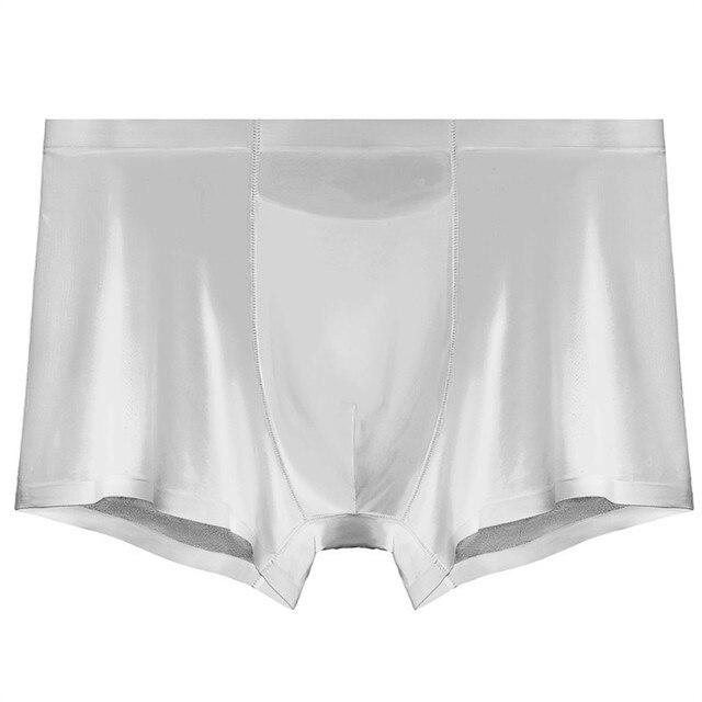 Ice Silk Boxers Cozy Mens Boxer Shorts Modal Ultra-thin Homme Boxer Panties Breathable Antibacterial Man Underwear Boxershort A3: White / XXL