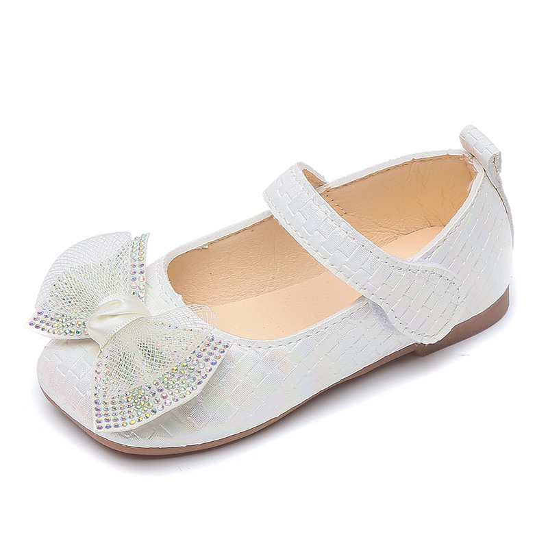 Autumn Girls Leather Shoes Cute Bow Baby Girl Shoe... – Grandado