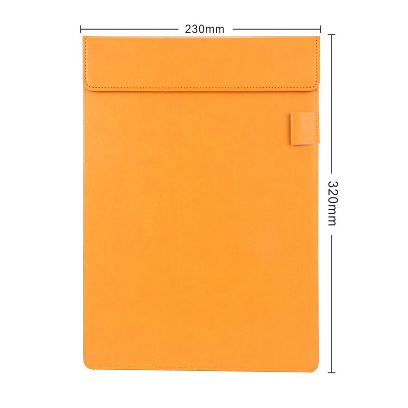 Candy A4 document conferentie papier map flap notepad documenten briefpapier organizer menu cover kantoor schoolbenodigdheden 1212B: orange