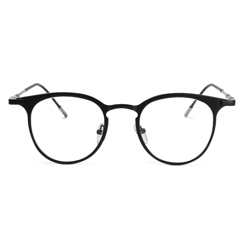 1pc klassiske retro optiske briller gennemsigtig linse kvinder mænd briller metal stel briller klare briller briller