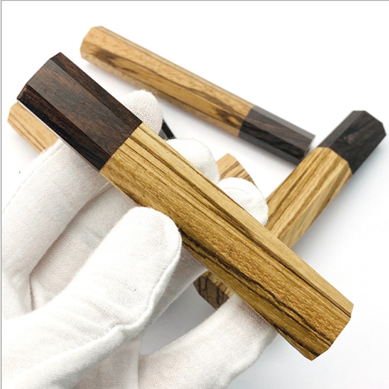 Achteckiges Messergriff-Zubehör für DIY-Kochschneider Ich bin japanischen Stil, Messergriff, Fischmessergriff, Ersatzgriffherstellung
