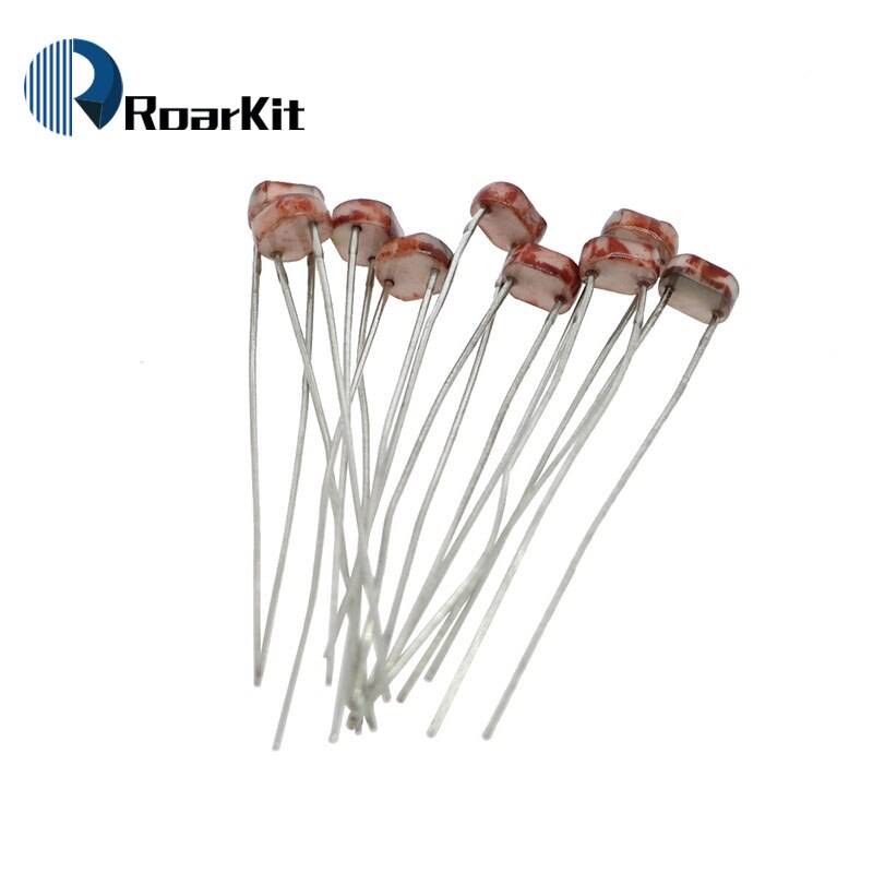 20PCS LDR Photo Light Sensitive Resistor Photoelectric Photoresistor 5528 GL5528 5537 5506 5516 5539 For Arduino