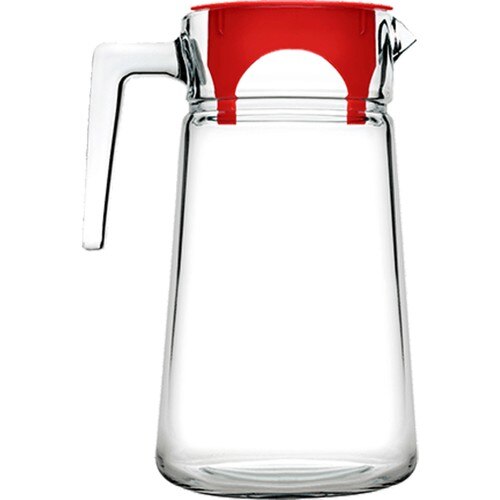 Pitcher Red Cap-2 Liter Water Jug Water Bottle, Musluklu Lemonade, Glass Teapot, Beverage Dispenser lemonade 2l