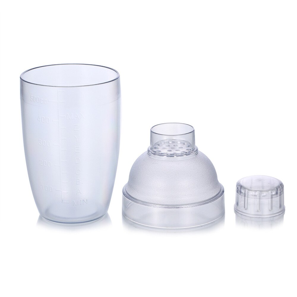 2 Stuks Transparante Praktische Wijn Shaker Melk Thee Cup Clear Bar Shaker Pc Hars Pot Mixer Cup Voor Thuis