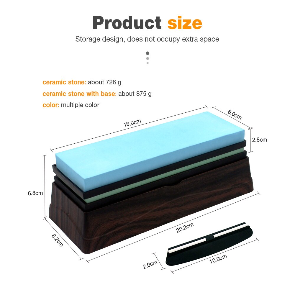 HIAMEA ceramic stone Knife Sharpener whetstone Sharpening Stones grinding stone System honing set 240 800 grit