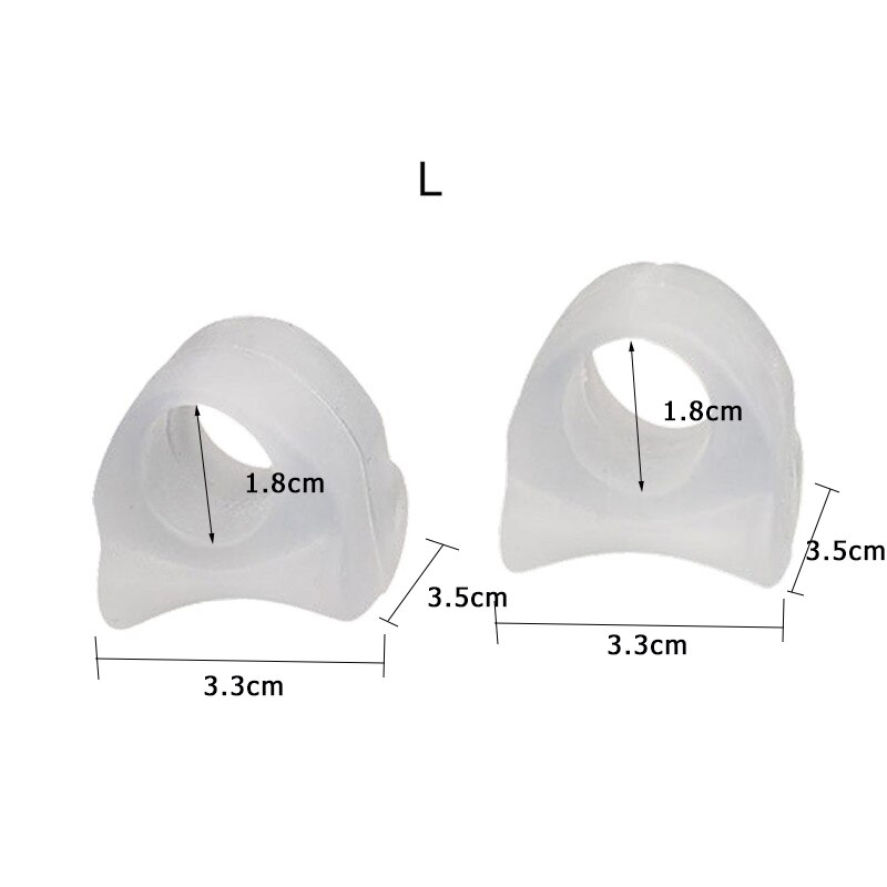 2pcs Toe Separator Insoles Ring Separation Hallux Valgus Correction Pad Foot Care Orthopedic Foot Toe Hallux Valgus Correct: 1Pair Transparent L