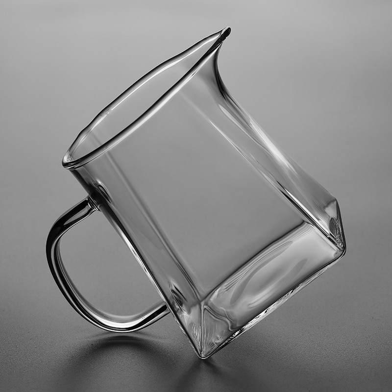 Tangpin värmebeständigt glas te kannor transparenter gongdaobei chahai glas kaffe te kopp drinkware