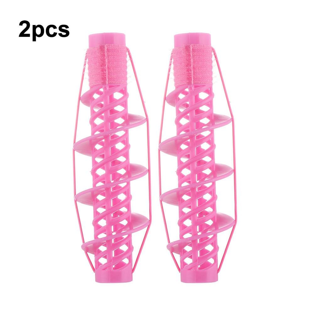 2 Stuks Niet Pijn Haar Salon Natuurlijke Grote Golf Krullen Rollers Spiral Curler Diy Styling Hair Kappers Krulspelden: Default Title