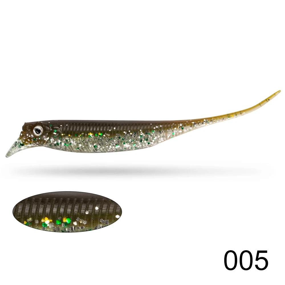 6PCS Fishing 80mm/ 2.5g Crankbait Soft Lure - Dual Color Lipped Swimbait | Slow Sinking Wobble Action: PURPLE