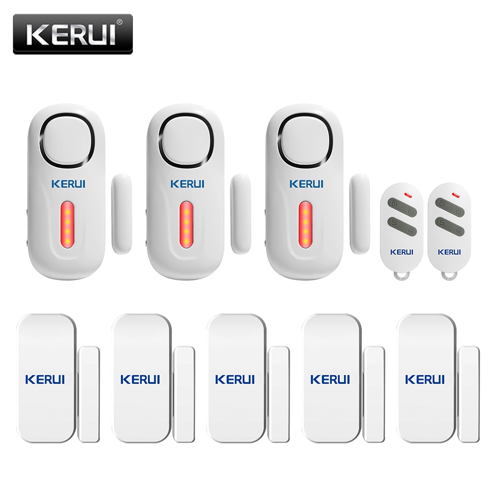 KERUI Home Security Wireless Door Window Entry With Remote Control Kit Burglar Sensor Alarm PIR Door Sensor Alarm System Safety