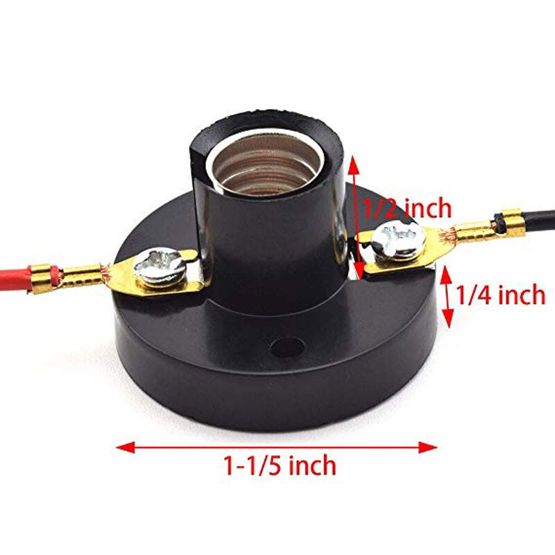 Mini porte-ampoule E10, en plastique, perles, Bases de lampe, Type de vis, douille d'ampoule, supports de lampe noirs, étudiant, expérience d'éclairage bricolage Ac