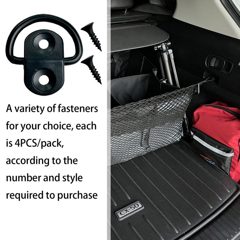 Auto Stamm Net Haken 4X Binden Aufhängbare Verschluss Mit Schrauben Auto Modifikation Haken Auto Stamm Haken Schraube Cargo Net Hardware Kit