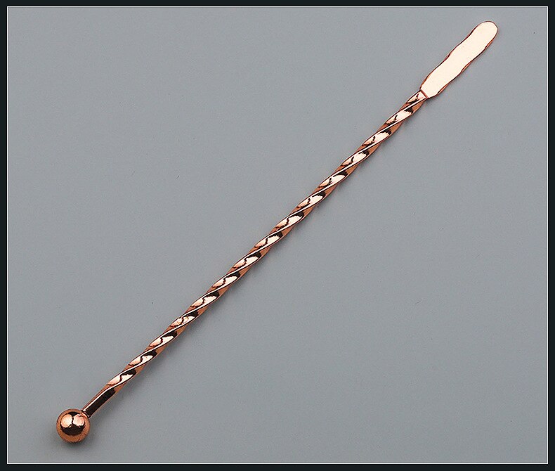 Swizzle Stick Cocktail Picks Whisk Muddler Stirring Ice Spoon Rod Mixing Tea Coffee Long Handle Bar Tool Bartender Drink Mixer: 30CM ROD BROWN