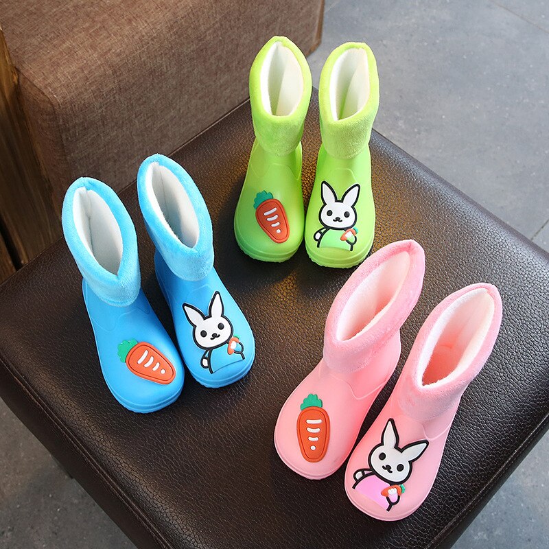 Kinderen Regenlaarzen Pvc Waterdichte Kids Peuter Schoenen Candy Kleur Antislip Water Schoenen Jongens Meisjes Baby Rubber Laarzen 020