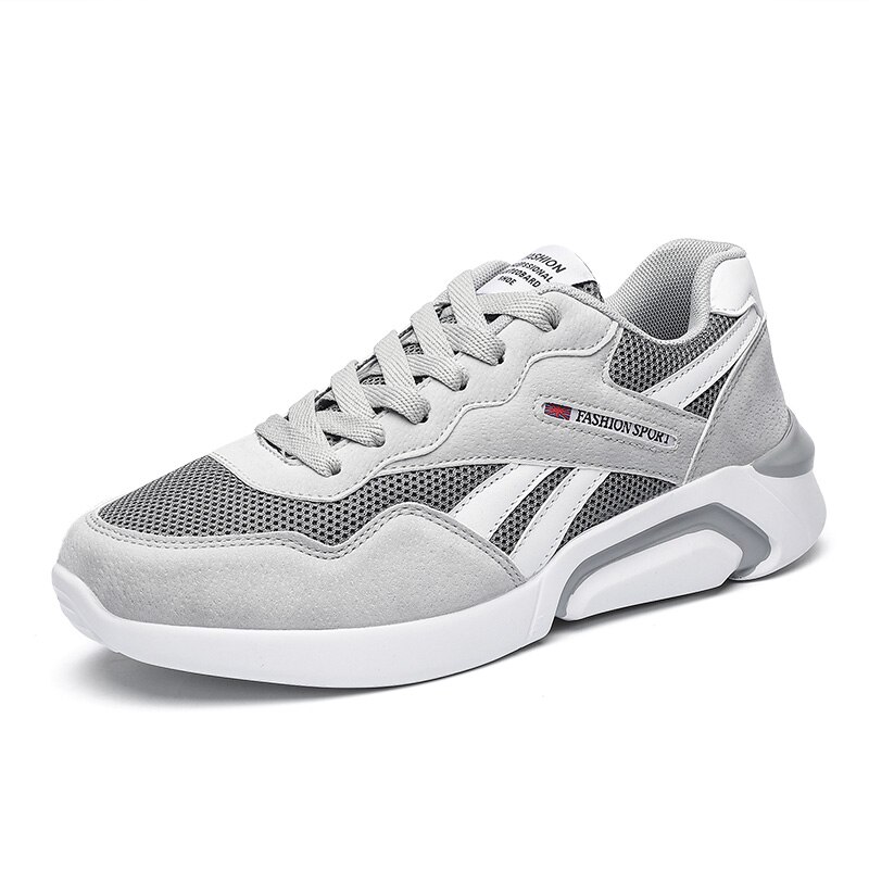 Men's Breathable Mesh Sneakers Spring Old Shoes Black/white Mens Shoes Casual Shoes for Men Low Lace-up Comfortable: Gray / 10