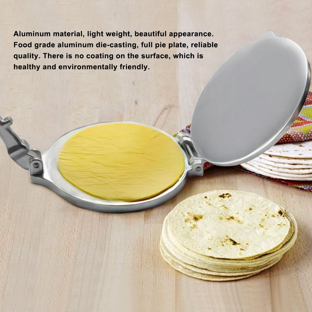 16/20cm Aluminium Mold Home Kitchen Restaurant Bakeware Tool Dining Press With Handle Foldable Tortilla Maker Easy Clean Mexico