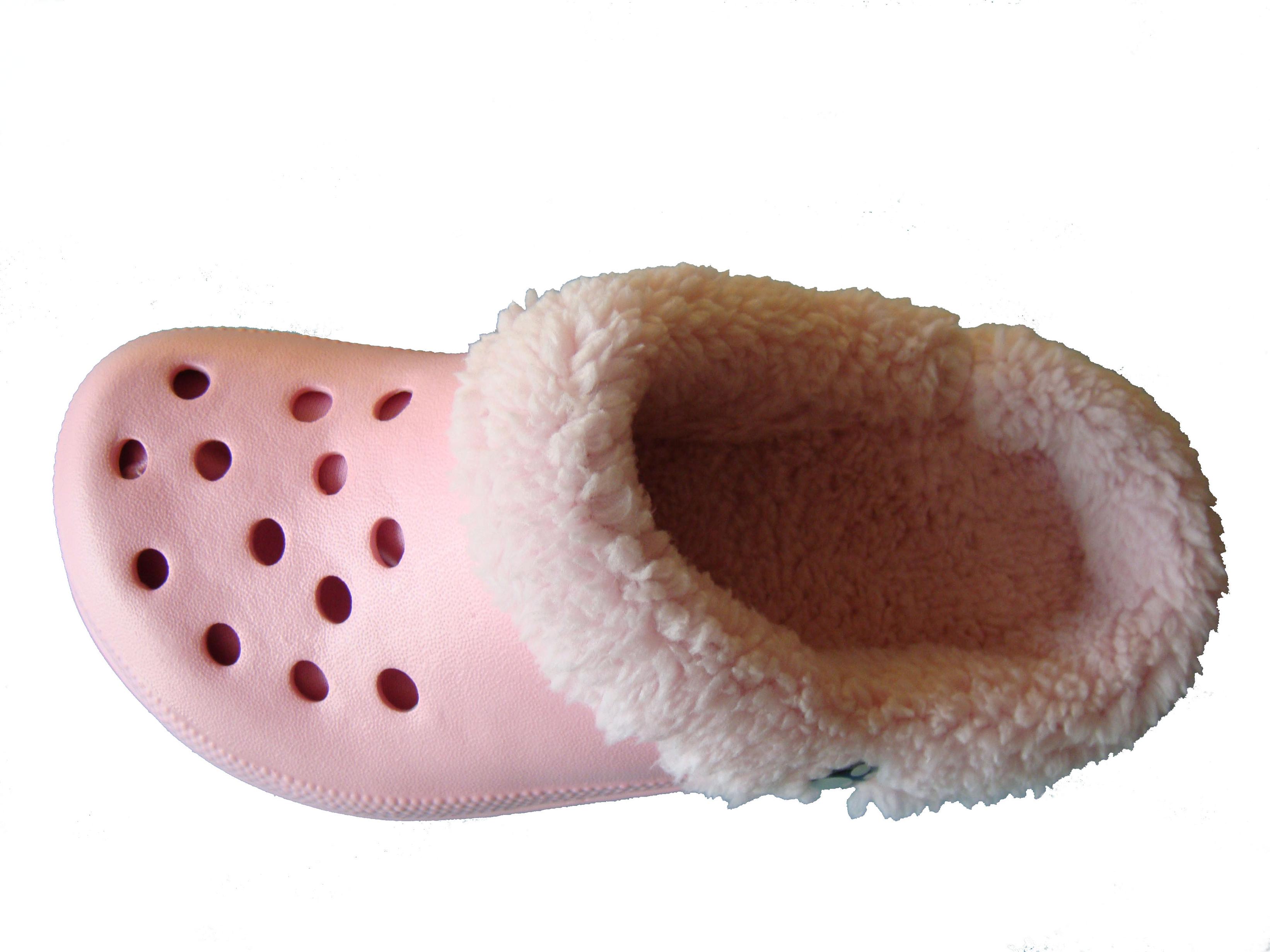 Winter freundlicher verstopft Erwärmung Pelz freundlicher Schuhe drinnen Hause See Maultiere Rosa Nette Stifte Sandale EVA Wohnung Kind Schuhe