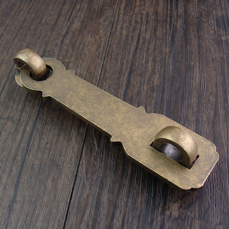 Chinese antique lock Pure copper chain Buckle Door Latch Door lock Copper thickened latch