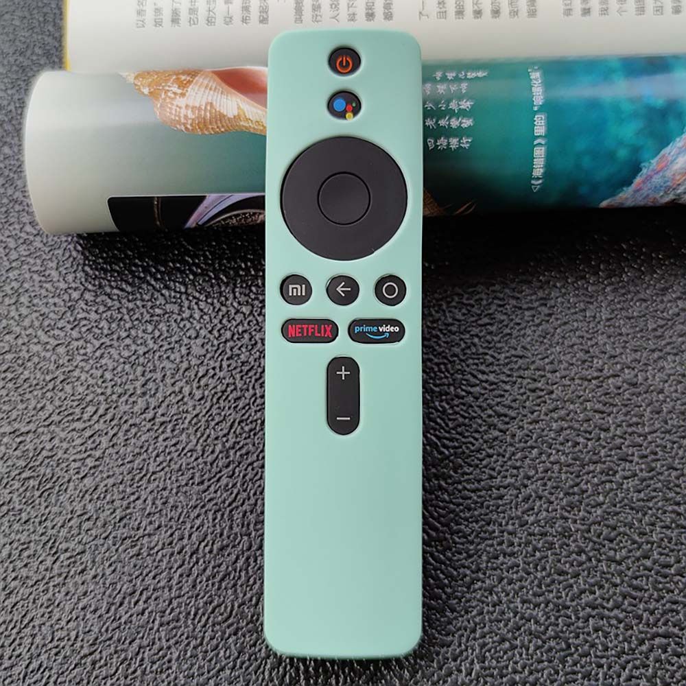 Siliconen Afstandsbediening Beschermhoes Voor Xiaomi Mi Box S/4X Afstandsbediening Tv Stick Cover Soft Plain: light green