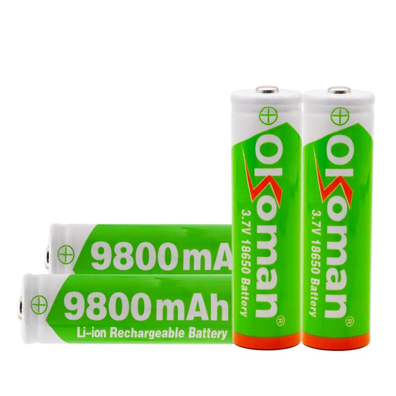 100% Original 3.7v 9800mah 18650 Lithium Rechargeable Battery For battery pack power tool Flashlight batteries